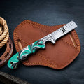 Ranchspire rasp steel cowboy bull cutter knife with resin handle, full view