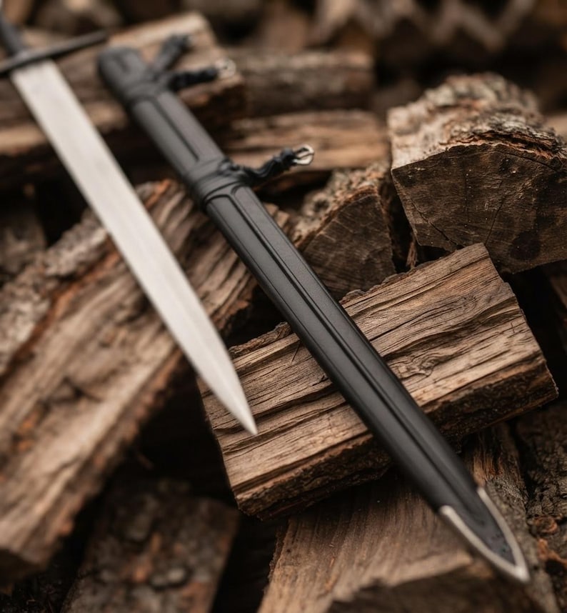 Warden of the North sword resting in its scabbard