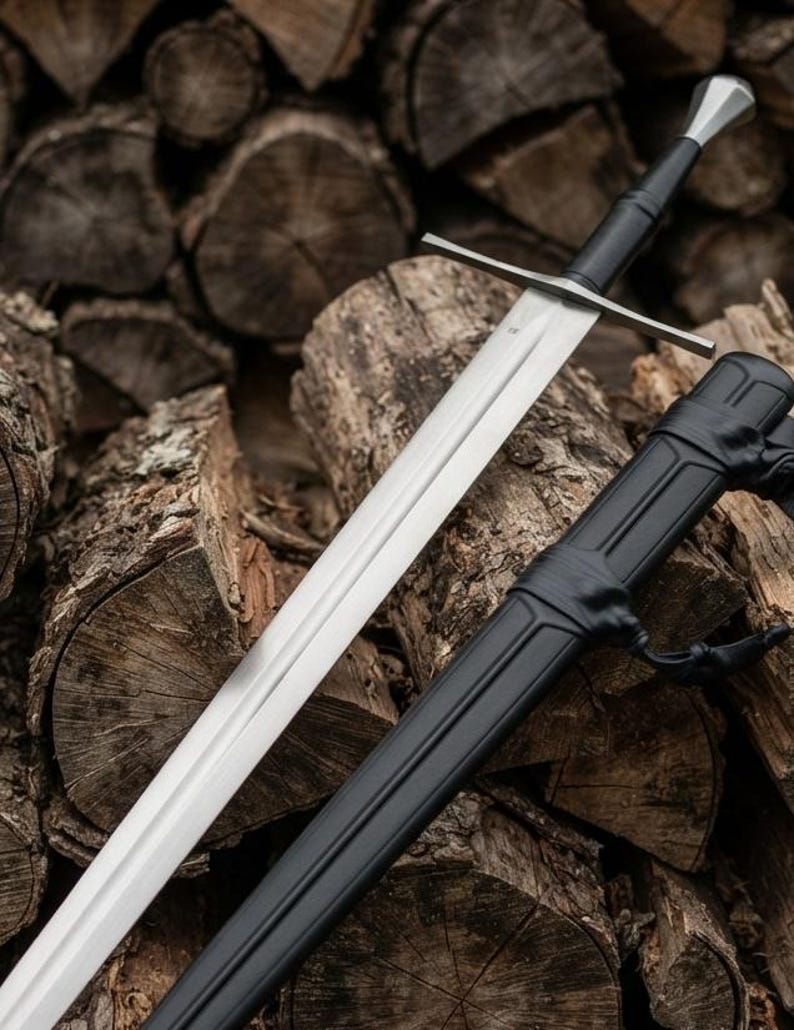 Additional detail view of the fantasy longsword