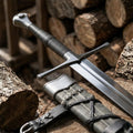Warden of the North sword full view with scabbard