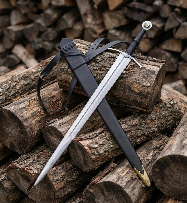 Full length view of the Type XIV sword and scabbard