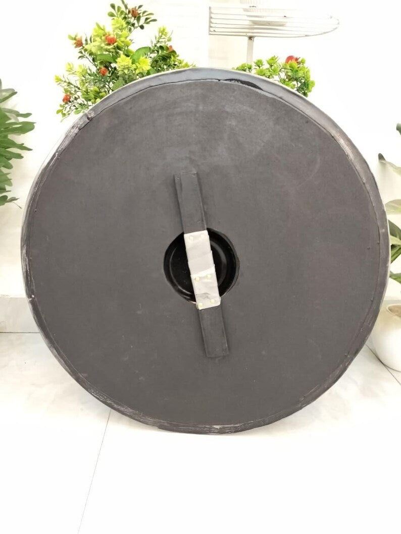 Viking Shield, wooden round Norse shield for cosplay and wall decor – handcrafted reproduction shield
