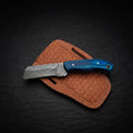Westmere Damascus cowboy bull cutter knife with Pakkawood handle