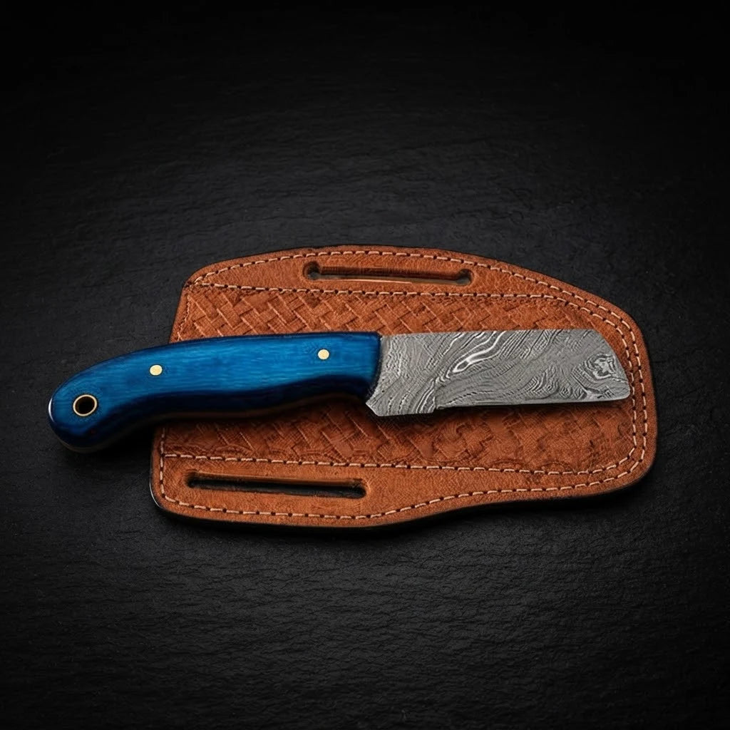 Westmere Damascus steel blade pattern close-up